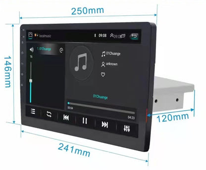 Nuevo navegador de coche con pantalla LCD grande giratoria