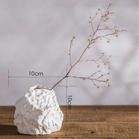 Modern Creative Gifts Accessories Home Decoration Marble Ceramic Stone Flower Vase For Ornaments