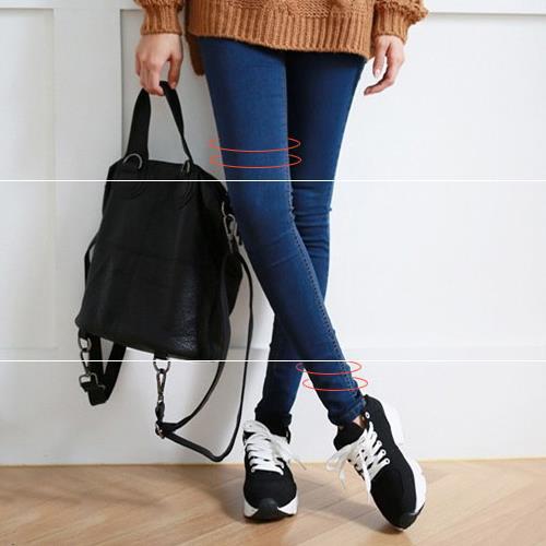 Grand Jeans Taille Haute Plus Velours Femme Montre Jambes Fines Élastique