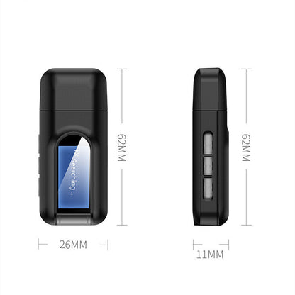 New Usb Bluetooth Audio Adapter Tv Computer Car Bluetooth 5.0 Receiver Transmitter Combo