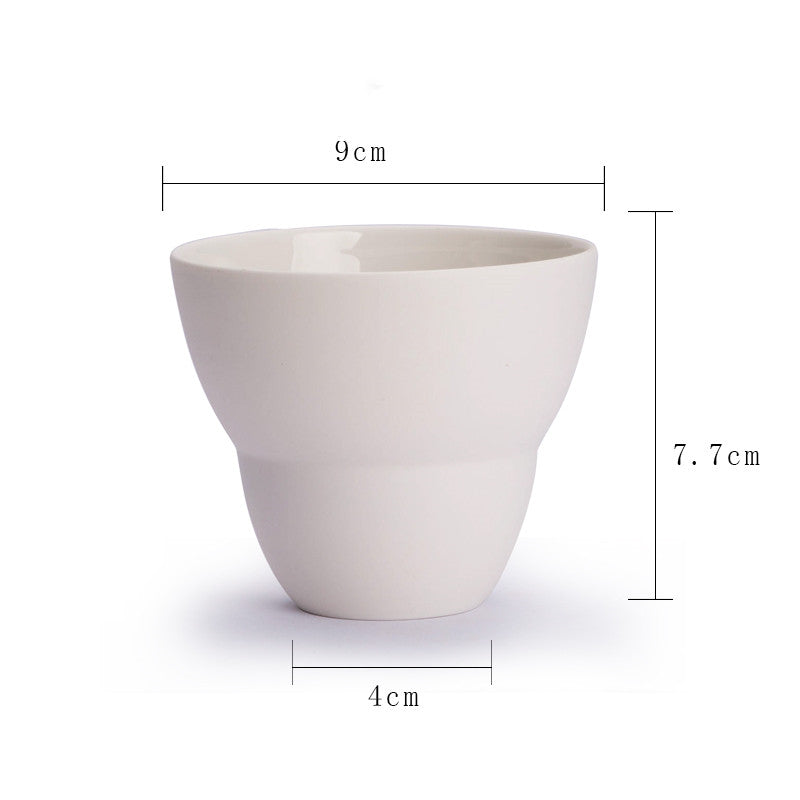 Tasse à café en céramique faite main style Ins Latte Australien Blanc Produit unique Tasse à marque italienne concentrée