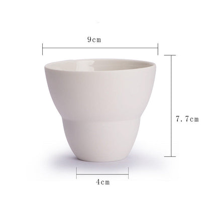 Tasse à café en céramique faite main style Ins Latte Australien Blanc Produit unique Tasse à marque italienne concentrée