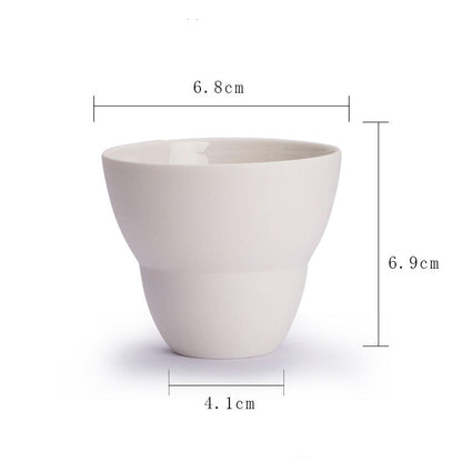 Tasse à café en céramique faite main style Ins Latte Australien Blanc Produit unique Tasse à marque italienne concentrée