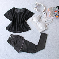 Fitness Sports Suit Women Summer Fast Dry Running Gym Yoga Clothes
