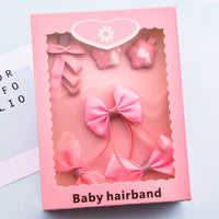 Korean Girl Princess Korean Bow Hairpin Hairpin Combo Set Hair Accessories Birthday Gift Headdress Gift Box