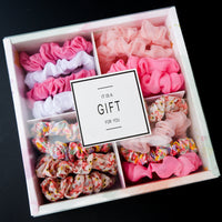 Coffret cadeau d'élastiques à cheveux chouchou populaires pour filles