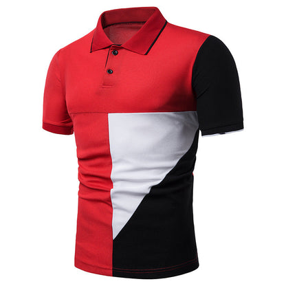 T-Shirt Men's Short-Sleeved Color Large Size All-Match Casual Fashion Chic