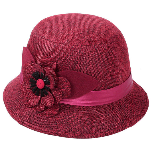 Chapeau Bol en Chanvre pour Femmes d'Âge Moyen et Agées
