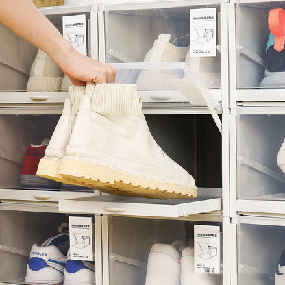 Meuble de rangement à tiroirs anti-poussière moderne, Armoire à chaussures économique
