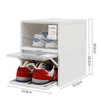 Meuble de rangement à tiroirs anti-poussière moderne, Armoire à chaussures économique