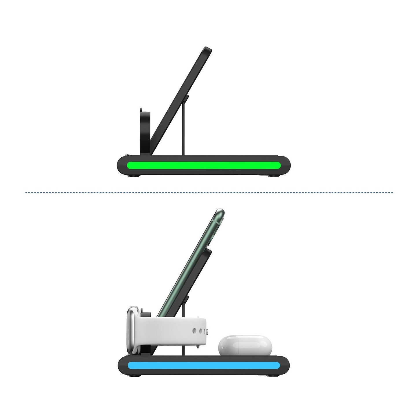 Support de charge sans fil détachable à chargement sans fil