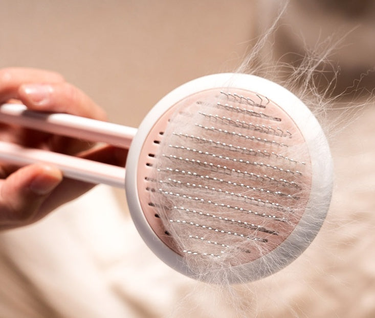 Pet Dog Cat Brush Grooming Tool Automatic Massage Comb Round Hair Brush For Cat Dog Pet Supplies