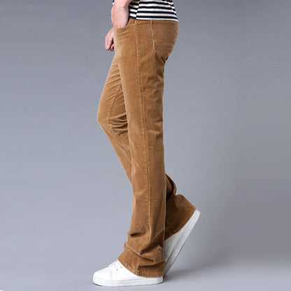Pantalones acampanados elásticos slim estilo coreano