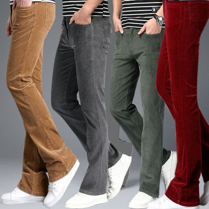 Pantalones acampanados elásticos slim estilo coreano