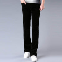 Pantalones acampanados elásticos slim estilo coreano