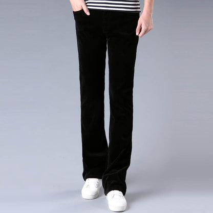Pantalones acampanados elásticos slim estilo coreano