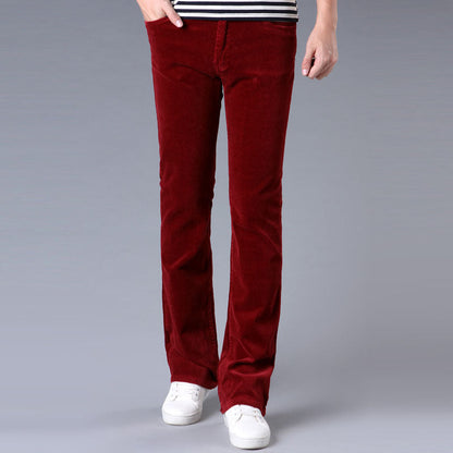Pantalones acampanados elásticos slim estilo coreano