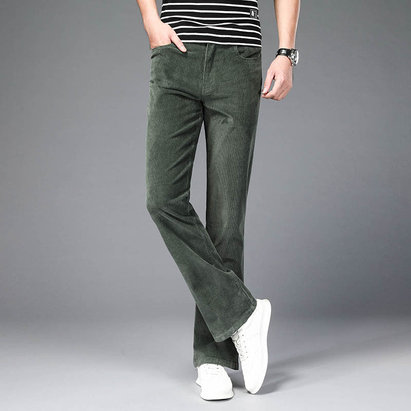 Pantalones acampanados elásticos slim estilo coreano