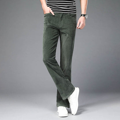 Pantalones acampanados elásticos slim estilo coreano