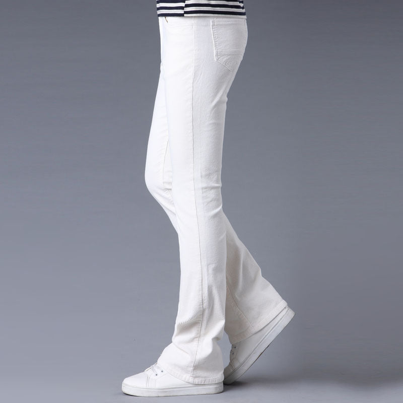 Pantalones acampanados elásticos slim estilo coreano