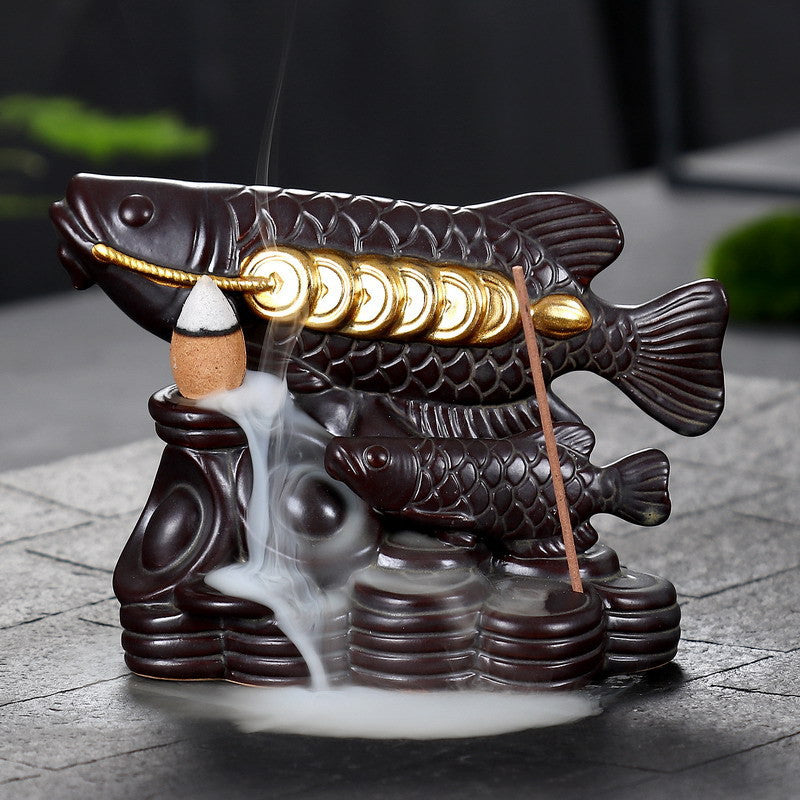Décoration d'intérieur en céramique Arowana
