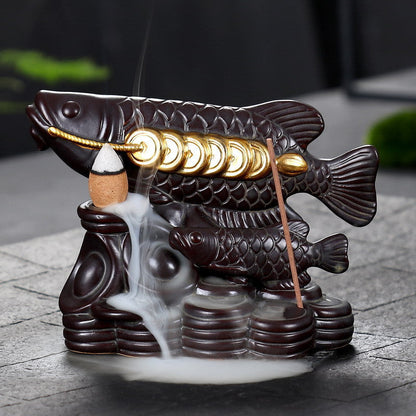 Décoration d'intérieur en céramique Arowana