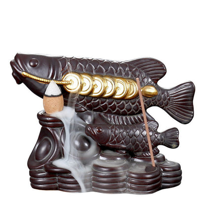 Décoration d'intérieur en céramique Arowana