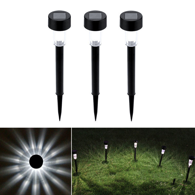 Luces solares LED para césped, luces de jardín para exteriores, impermeables, luces decorativas para césped, luces de plástico para césped