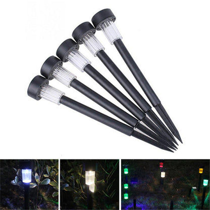 Luces solares LED para césped, luces de jardín para exteriores, impermeables, luces decorativas para césped, luces de plástico para césped