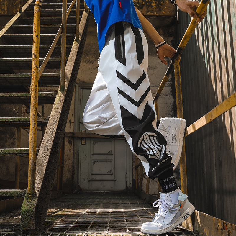 Pantalon ample à jambes larges, polyvalent, style Harajuku, droit, de sport