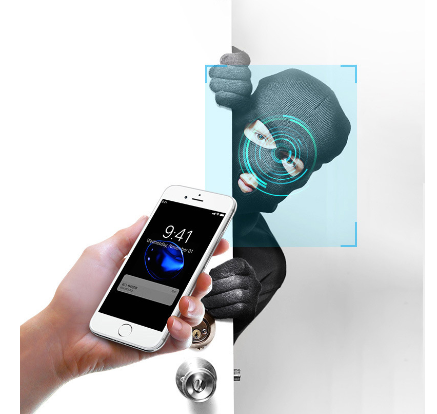Moniteur WiFi caméra sans fil mobile télécommande
