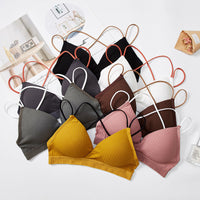 Threaded Hollow Beauty Back Cross Strap Tube Top