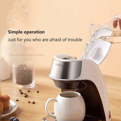 Cafetera Nueva Totalmente Automática para Hogar Oficina Mini Americana Pequeña Portátil