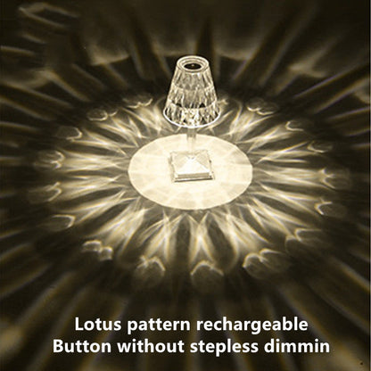 NEW Elegant Bedside or outside Diamond Acrylic Princess Table Lamp