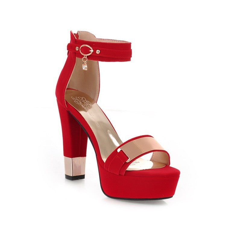 Sandales d'été sexy à talons très hauts pour femmes, style européen et américain, noir, à lanières, pour femmes