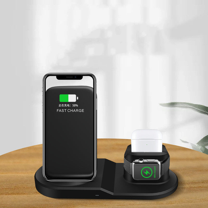 Auriculares, reloj, soporte para teléfono móvil, base de escritorio, cargador inalámbrico vertical