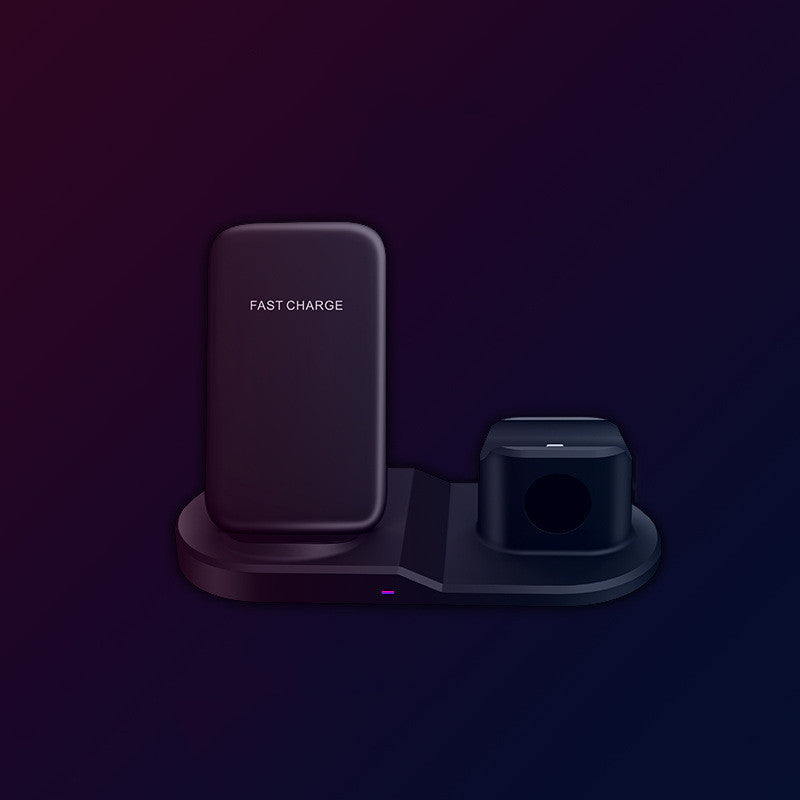 Auriculares, reloj, soporte para teléfono móvil, base de escritorio, cargador inalámbrico vertical