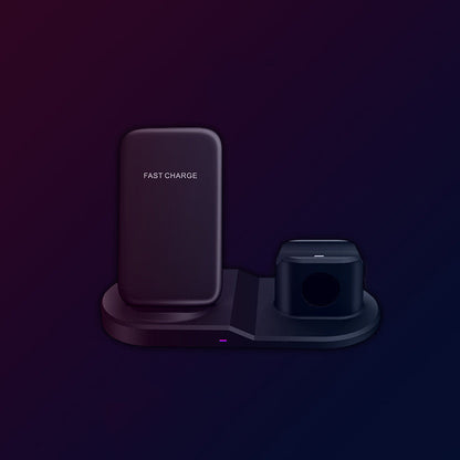 Auriculares, reloj, soporte para teléfono móvil, base de escritorio, cargador inalámbrico vertical