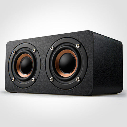 M5 Enceinte sans fil Bluetooth en bois petite pour téléphone et ordinateur de bureau