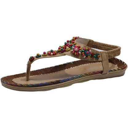 Women's Sandals Beaded Beach Shoes