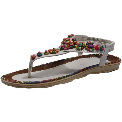 Women's Sandals Beaded Beach Shoes