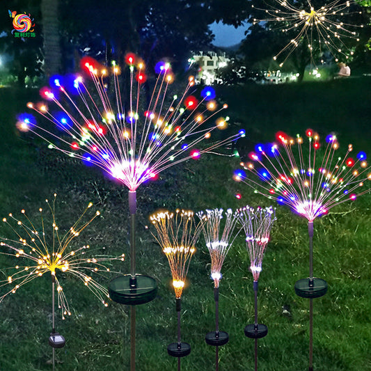 Luces de fuegos artificiales de Navidad para exteriores, luces LED de cielo estrellado para vacaciones