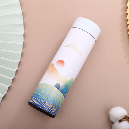 Intelligent Temperature Display Thermos Mug Jiangnan Chinese Style Mug