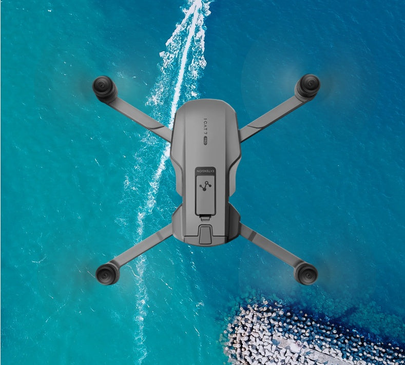 Drone GPS pliable avec caméra HD et nacelle, rangement pratique