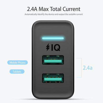Mobile Phone Charger 2.4A Charging Head 5V2.4A Power Adapter