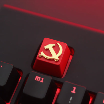 Keystone Customized Personalized Relief Zinc Aluminum Alloy Metal Keycap Mechanical Keyboard  Height Button 68 Yuan File