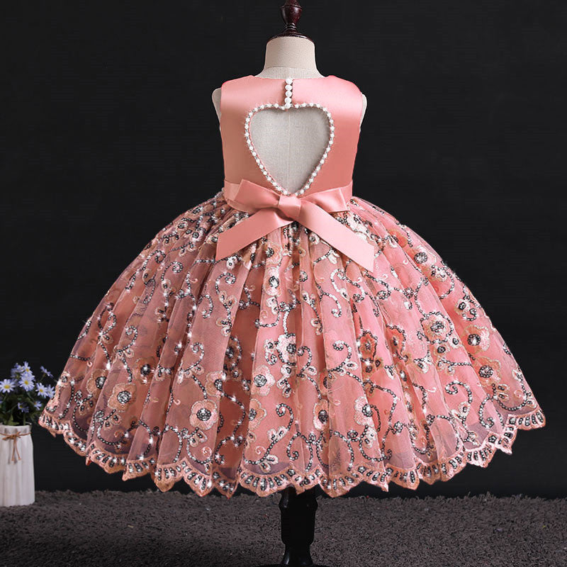 Héberger Défilé Filles Robe Piano Robe d'Anniversaire