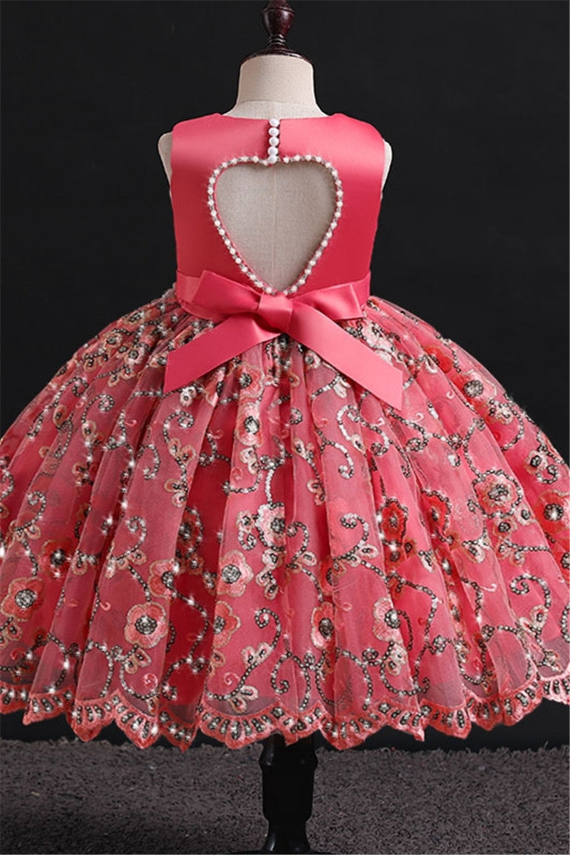 Héberger Défilé Filles Robe Piano Robe d'Anniversaire