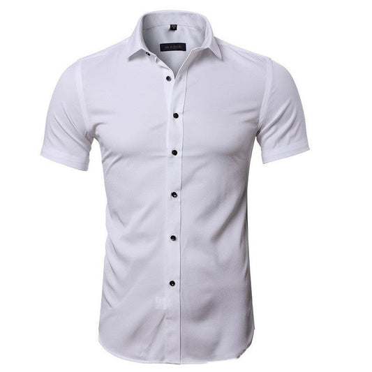Chemise d'été grande taille pour homme d'affaires