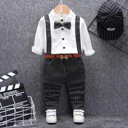 Boys Bib Two-piece Children Apparel